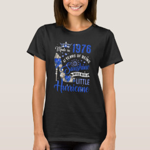 T-shirt Femmes 47 Ans Fabriqué En 1976 Anniversaire Reine 