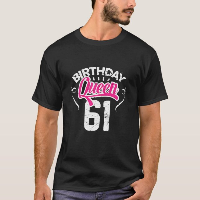 T-shirt Femmes 61e anniversaire Reine Femmes Joyeux annive (Devant)