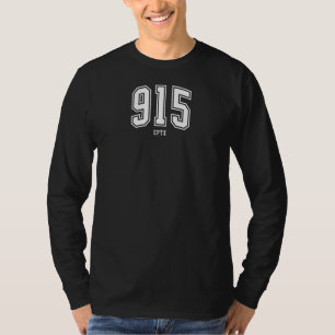 T-shirt Femmes 915 El Paso TX Classic Athletic  8