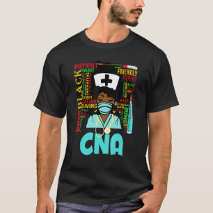 T-shirt Femmes afro-américaines Black Cna Nurse Black Hist
