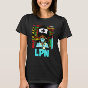 T-shirt Femmes afro-américaines Black Lpn Nurse