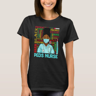 T-shirt Femmes afro-américaines Peds noirs Nurse Black His