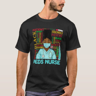 T-shirt Femmes afro-américaines Peds noirs Nurse Black His