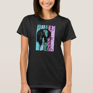 T-shirt Femmes Afro Girl cheveux naturel bouclés Afrique A