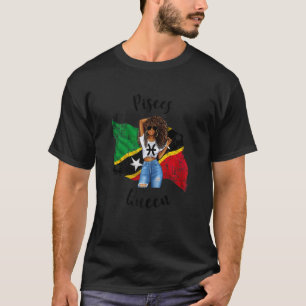 T-shirt Femmes Afro St Kitts & Nevis Poissons Reine Africa