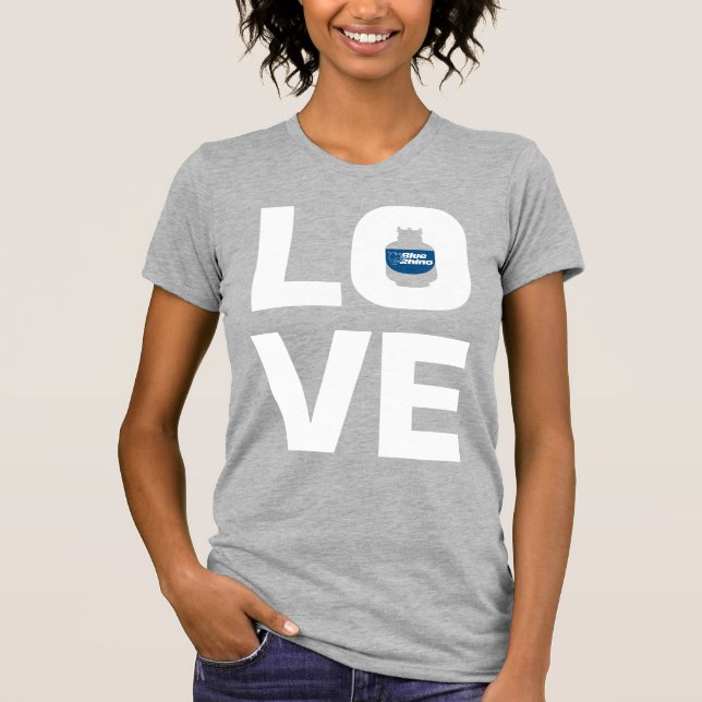 T-shirt Femmes "Amoureuses" du Rhino Bleu (Devant)