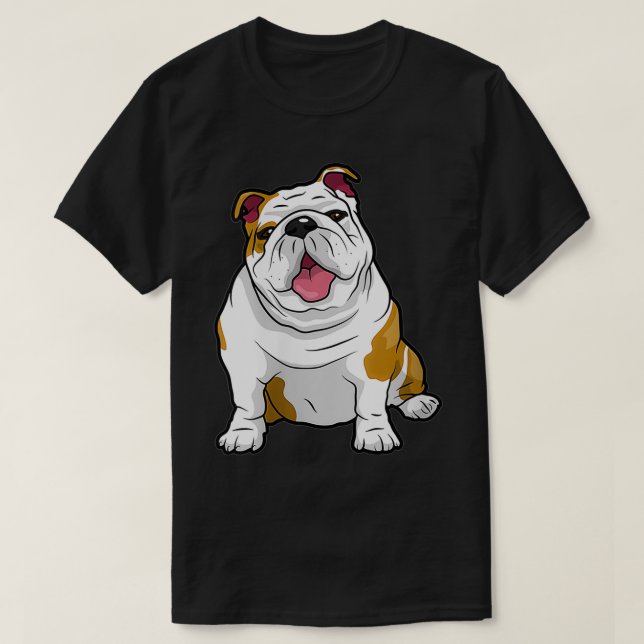 T-shirt FEMMES ANGLAIS BULLDOGS Awesome Funny Bulldog Pups (Design devant)