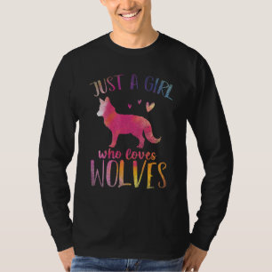 T-shirt Femmes Animaux Prédateurs Juste Une Fille Qui Aime