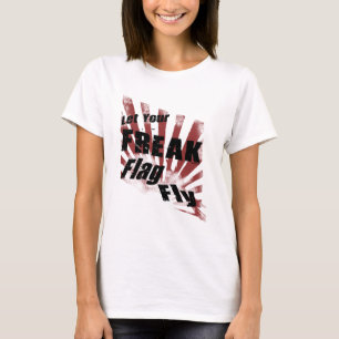 T-shirt Femmes anormales de drapeau