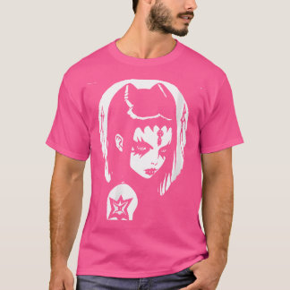 T-shirt Femmes Art foncé Occulte gothique Batcave Girl Pos