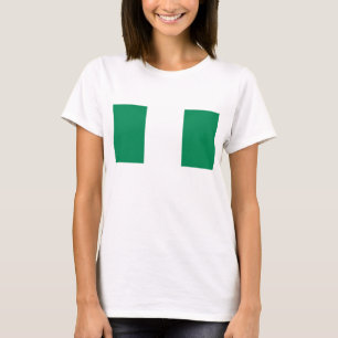 T-shirt femmes avec le drapeau du Nigeria
