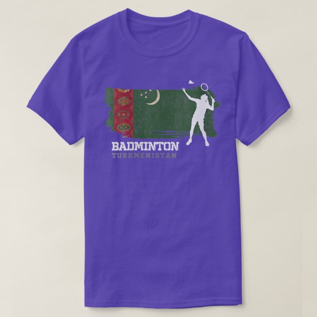 T-shirt Femmes Badminton Turkménistan Net Games Pla (Design devant)