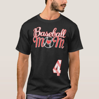 T-shirt FEMMES Baseball Maman Fête des Mères #4 Playe de B
