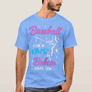 T-shirt Femmes Baseball Ou Bows Babcia Vous Aime Genre Re