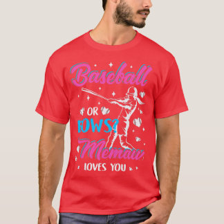 T-shirt Femmes Baseball Ou Bows Memaw Vous Aime Genre Rev
