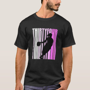 T-shirt Femmes Basket-ball féminin 34e anniversaire Retro