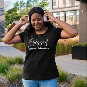 T-shirt Femmes Béni Au-Delà De La Mesure Graphique Drôle T