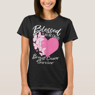 T-shirt Femmes Béni D'Être Appelé Survivant Du Cancer Du S