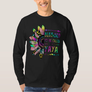 T-shirt Femmes Béni d'être appelée la mère de Yaya Sunflow