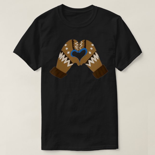 T-shirt Femmes Bernie Sanders Mittens Saint Valentin Berne (Design devant)
