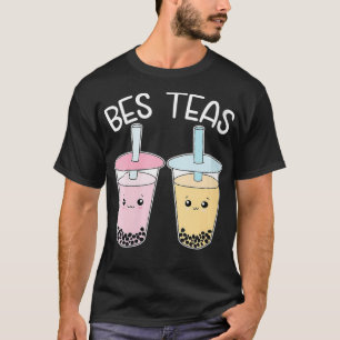T-shirt Femmes Bes Thé Besties Buble Thé Cute Boba Best