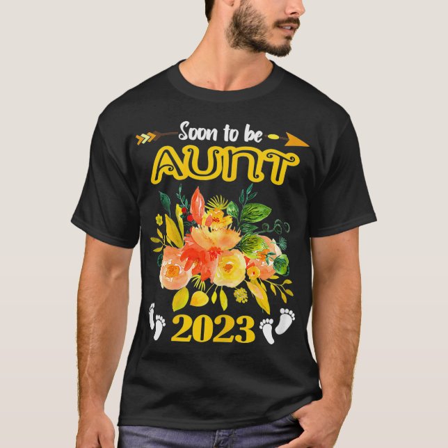 T-shirt Femmes bientôt être tante Est 2023 Grossesse tante (Devant)