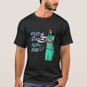T-shirt Femmes Black Nurse Uniforme Afro Africaine Rn Nurs