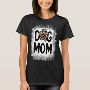 T-shirt Femmes Bleached Chien Maman Chien Maman Maman Paw