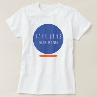 T-shirt Femmes bleues de vote de base