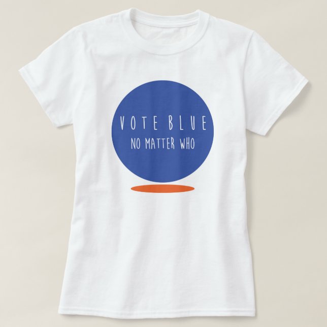 T-shirt Femmes bleues de vote de base (Design devant)