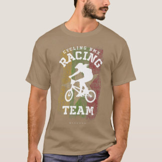 T-shirt Femmes BMX Vélo Myanmar Drapeau Vélo vélo Course