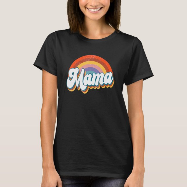T-shirt Femmes Boho Arc-en-ciel maman maman maman maman ma (Devant)