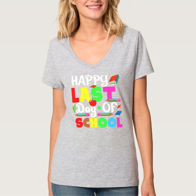 T-shirt Femmes Bonne Dernière journée d'enseignant (Devant)