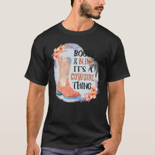 T-shirt Femmes Boots Bling c'est une petite fille mignonne
