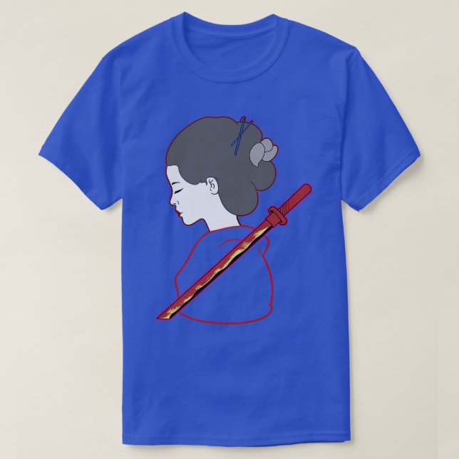 T-shirt Femmes Bushido Ronin Japonais Samurai Premium T-Sh (Design devant)