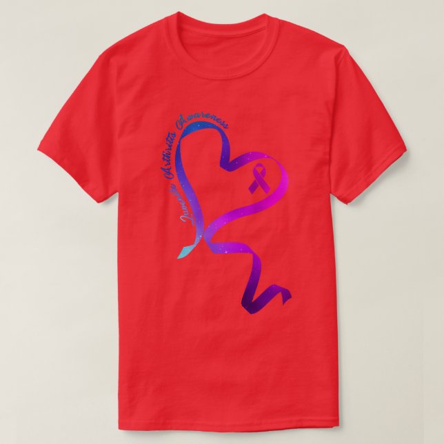 T-shirt Femmes Cadeaux Carburant Ruban Juvénile Arthrite D (Design devant)