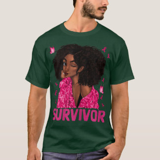 T-shirt Femmes Cancer du sein Survivant Rosie Riveter Rose