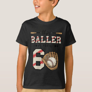 T-shirt Femmes Ce Baller Est Maintenant 6 Anniversaire Ann