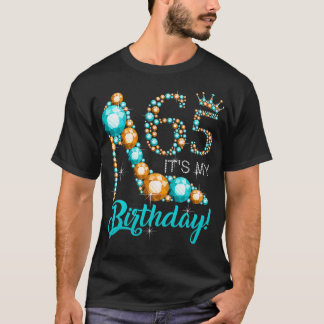 T-shirt Femmes C'est mon 65e cireur Couronne Joyeux 65e an