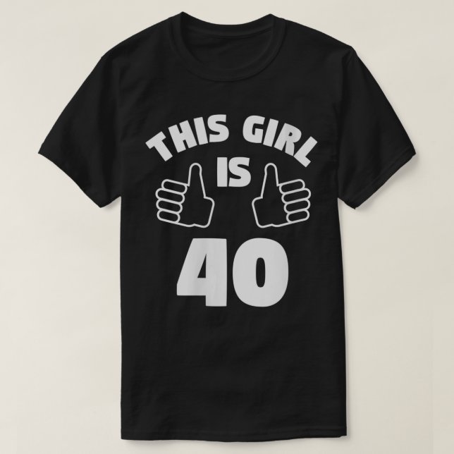 T-shirt Femmes Cette Fille A 40 Ans 40e Anniversaire Gi (Design devant)