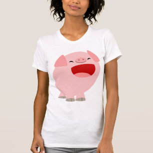 T-shirt Femmes chanteuses de porc de bande dessinée