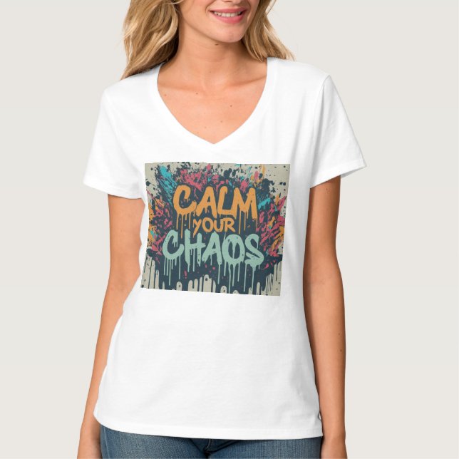 T-shirt femmes Chaos pour le calme (Devant)