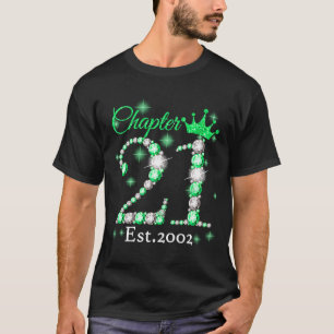 T-shirt Femmes Chapitre 21 EST 2002 21 ans 21e naissance