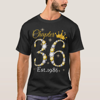 T-shirt Femmes Chapitre 36 EST 1986 36 ans 36e naissance