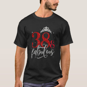 T-shirt Femmes Chapitre 38 Est 1984 38 Ans 38e Naissance
