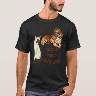 T-shirt Femmes Chats Réflexion Amis Tigre Mignon  1