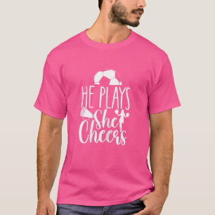 T-shirt Femmes Cheer Soccer Maman Soccer et Cheer Mother