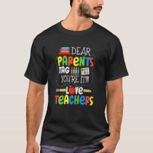 T-shirt FEMMES Chers parents Étiquette Vous êtes Ça l'amou