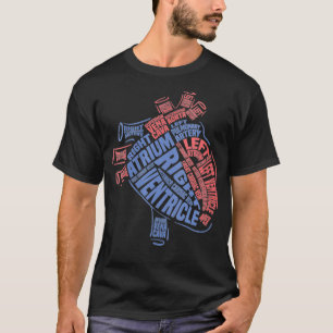 T-shirt Femmes Coeur anatomique Médicale parties du Coeur