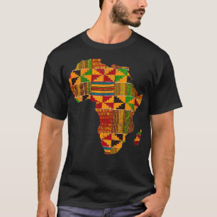 T-shirt Femmes Cool Afrique Carte Kente Dons De Tissu Cade